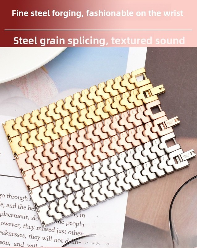 High Quality Solid Stainless Steel Watch Band Straps Womens Bracelet 12 14 16mm gallery