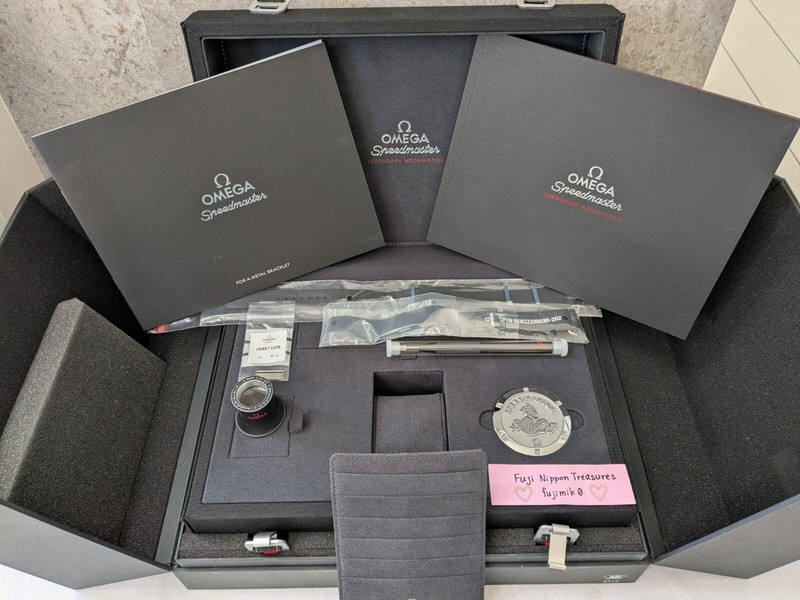 Omega Speedmaster Professional Moonwatch Box w/Outer Box & Accessories Unused