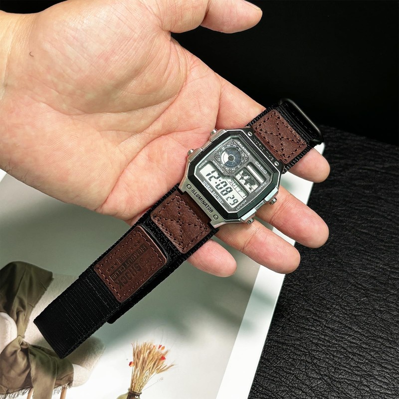 18mm Tactical Nylon Strap for Casio Watches | Quick Release Military Style Sh... gallery