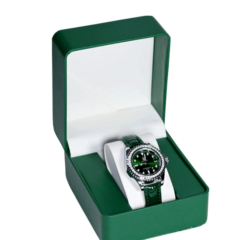 Single Watch Gift Box with Pillow PU Leather Wristwatch Display Case Organizer f gallery
