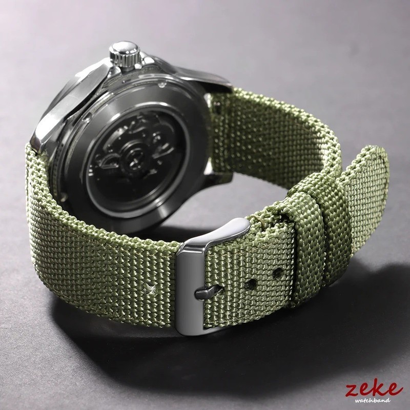 Canvas Quick Release Watch Strap 18, 20, 22,24mm Military Fabric Band Men Women gallery
