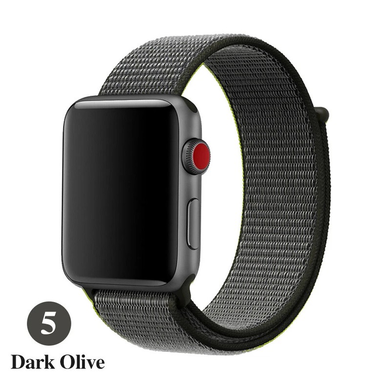 Woven Nylon Band For Apple Watch Sport Loop iWatch Series 4 3 2 1 38/42/40/44mm gallery