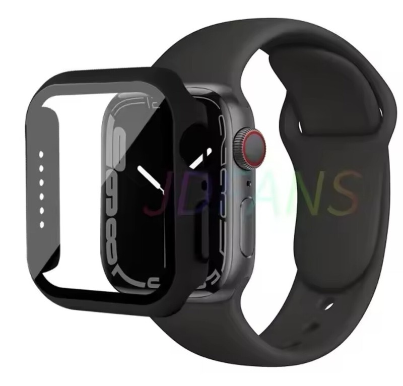 Glass+Case+Strap for Apple Watch Band 42mm 44mm 41mm 40mm 38mm 45mm.. Screen