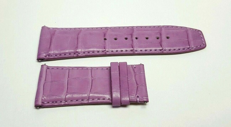 Valentin Yudashkin Jacob & Co New Genuine Purple Alligator Strap 27MM x 24MM