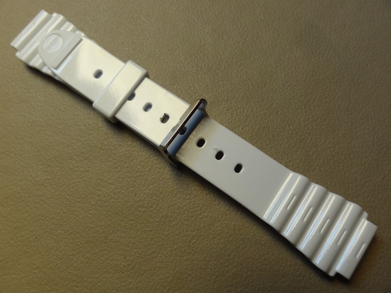 New Mens Timex Classic 80 T2N482 Fits 18mm Solid White Watch Band Sport Digital gallery