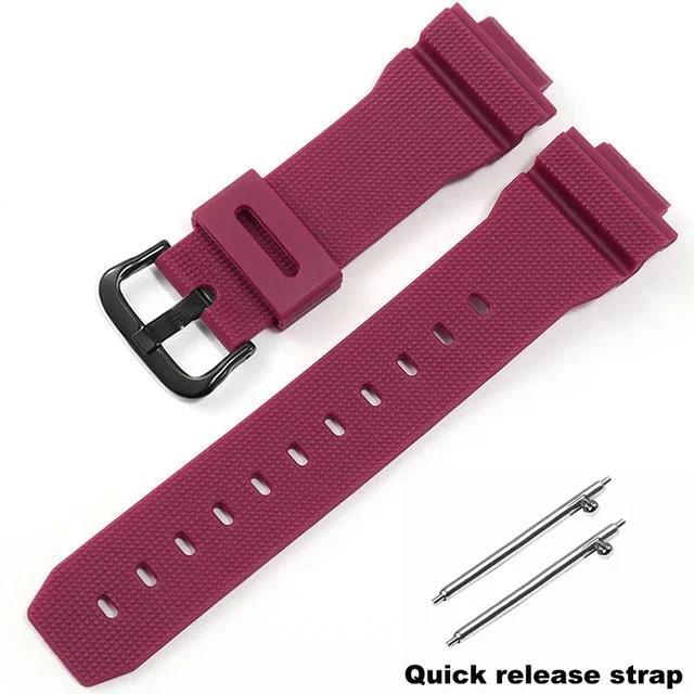Compatible with Casio GA2100 GM2100 DW5600 DW6900 16mm Rubber Watch Strap Band