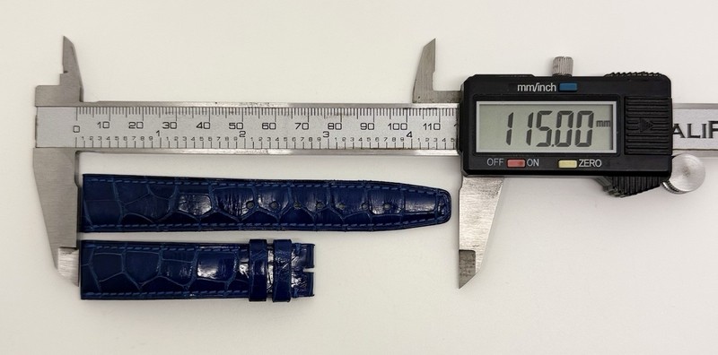IWC 18mm x 16mm Shiny Blue Alligator Watch Strap Band 1232 Authentic OEM gallery