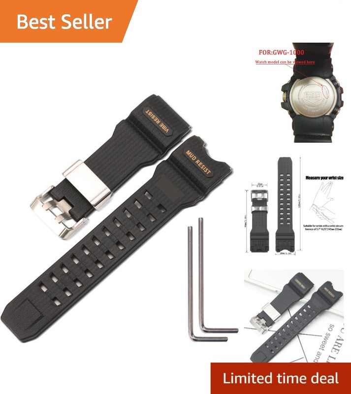 Durable Waterproof Watch Band for Casio G-Shock GWG-1000 – Stainless Steel Clasp