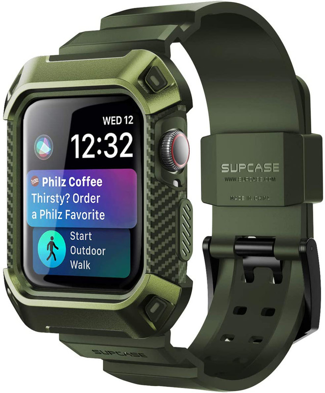 Rugged Apple Watch Case Band Bumper Cover Strap iWatch 44mm 45mm 9 8 7 6 SE 5 4