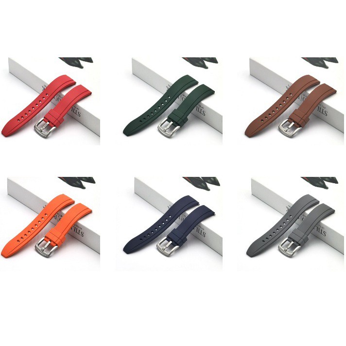 Luxury Fluoro Rubber Watch Strap Watch Band 18-24mm Quick Release Watchband gallery