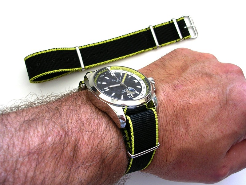 NATO G10® EDGE™ strap Heavy Prem Nylon Pilot bond military watch band IW SUISSE gallery