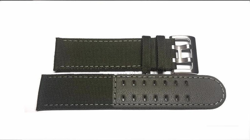 HAMILTON Khaki Officer green canvas strap 22mm ref. H600717102 ex H600696100