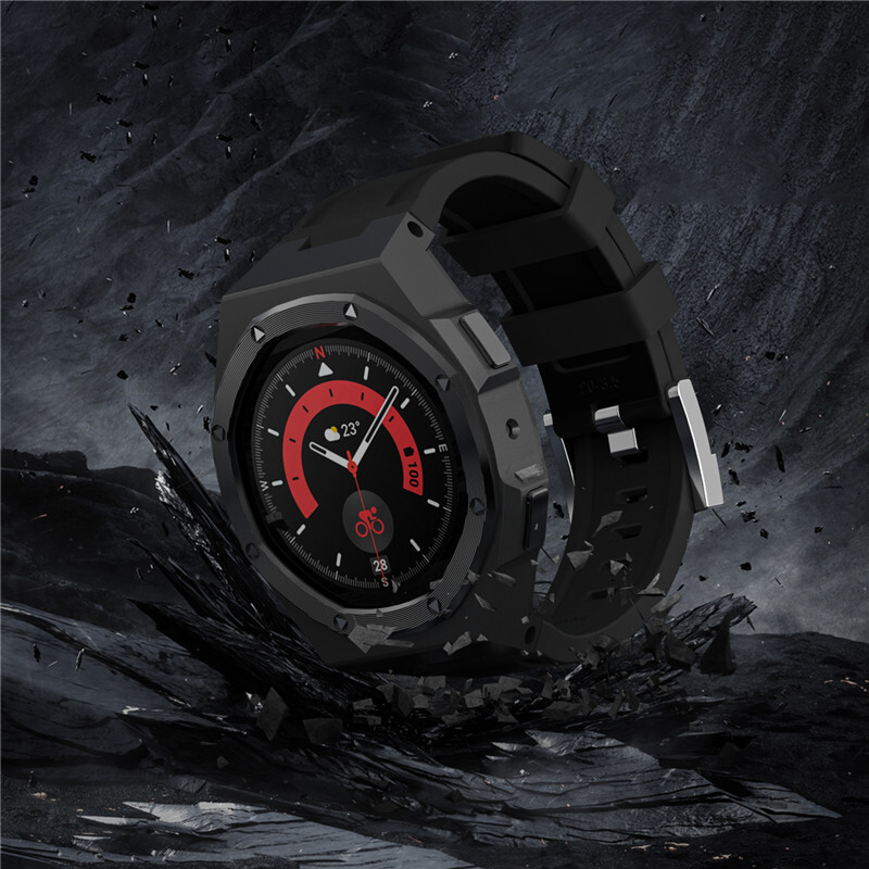 Modification Kit Steel Cas for Samsung Galaxy Watch 4/5/5 Pro Soft Rubber Band gallery