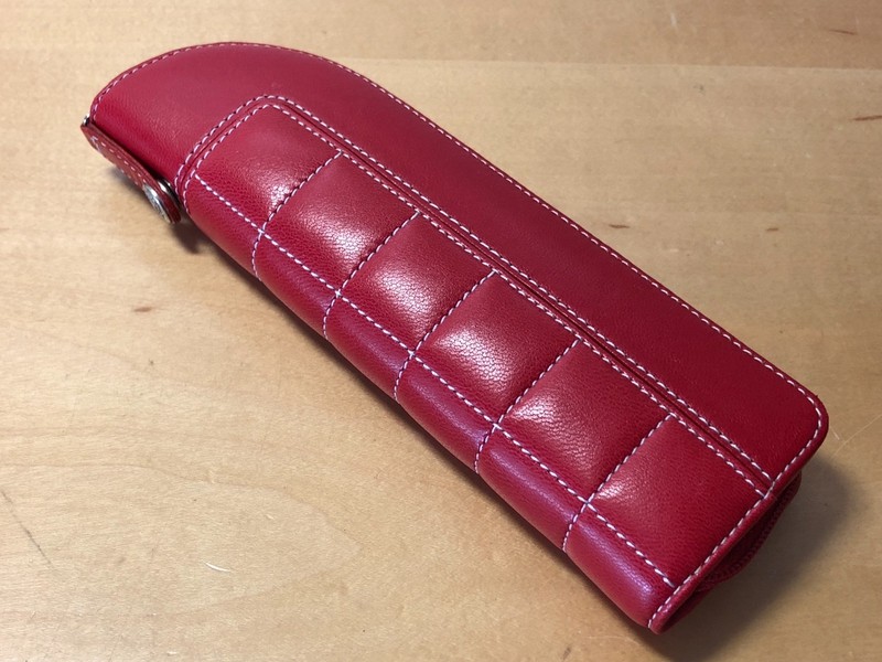 Montegrappa 1912 - Red Leather Case For 2 Pens - Ferrari Collection gallery