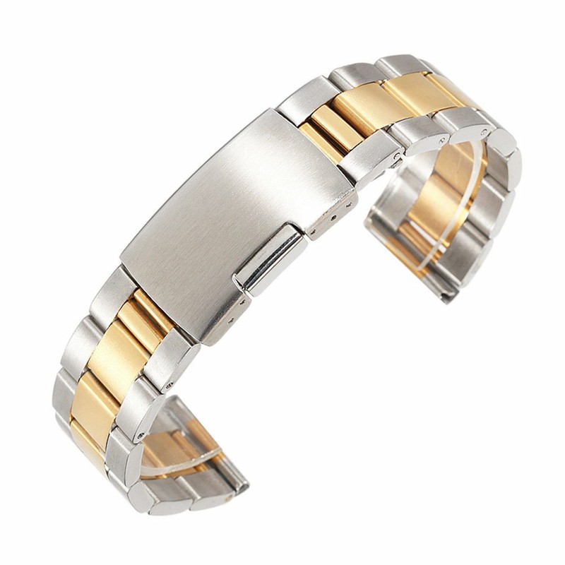 Stainless Steel Link Strap 24 26 30mm 18-28mm 22mm Metal Watch Band Secure Clasp gallery