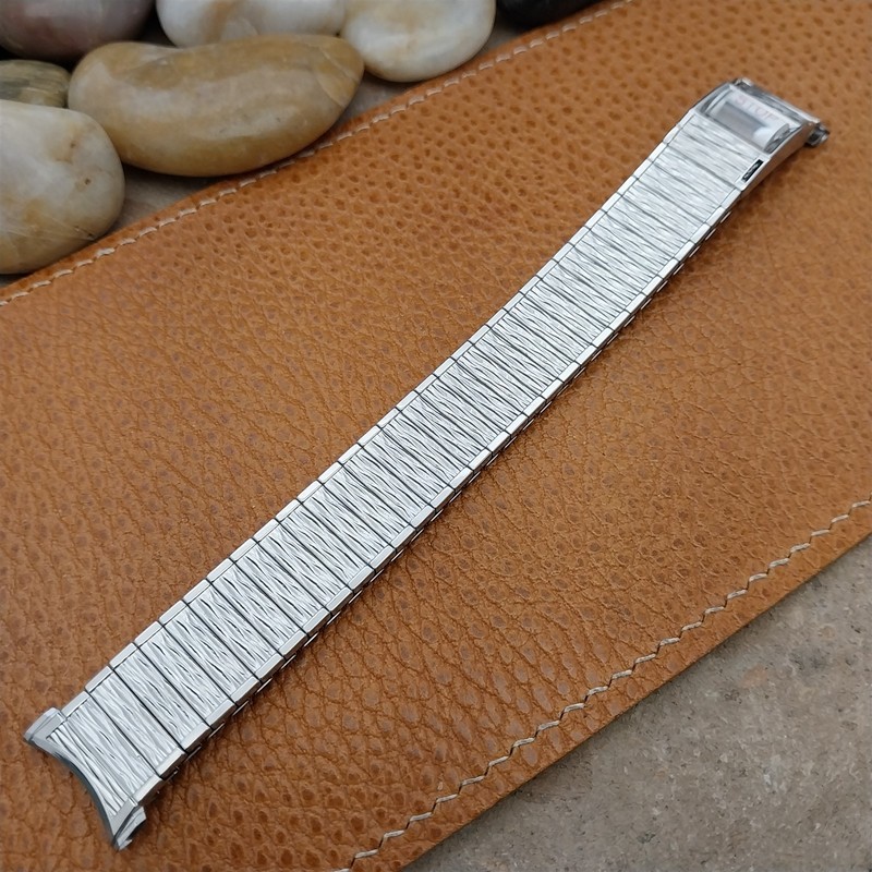 1970s Speidel Valencia Perpetual Calendar Stainless Steel Vintage Watch Band gallery