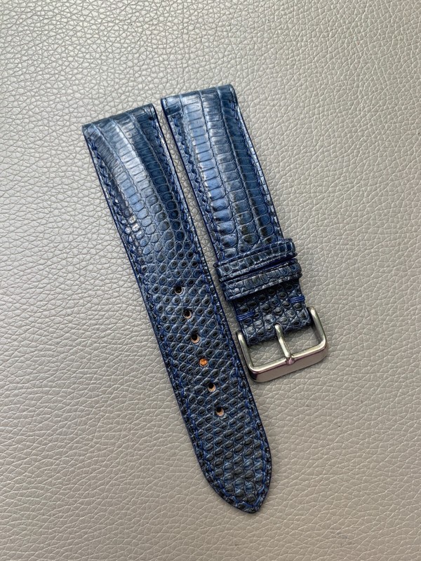 14 15 16 18 19 20 21 22 23 24 26mm Genuine Lizard skin leather watch strap band gallery