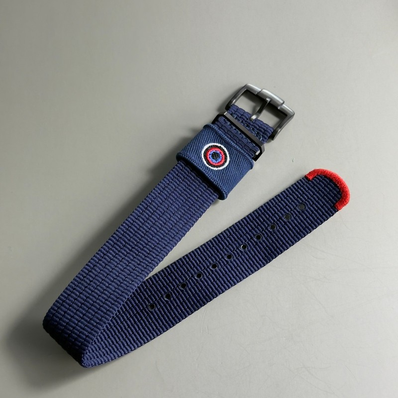 Limited Edition Nylon Watch Strap Tudor Pelagos FXD Red Bull Racing Blue 22mm gallery