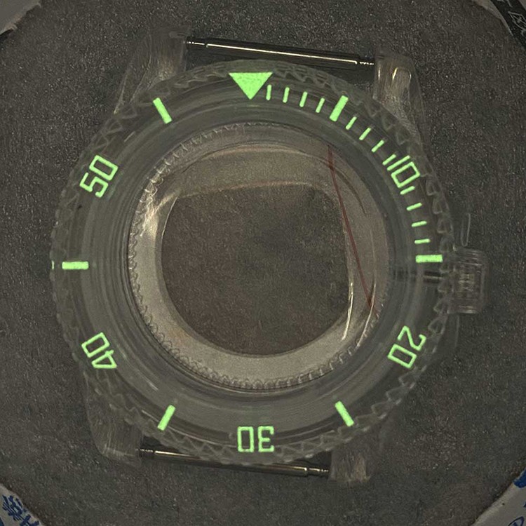 40mm Watch Case SUB Plastic Transparent for NH35A/NH35/NH36/4R/7S Movement gallery