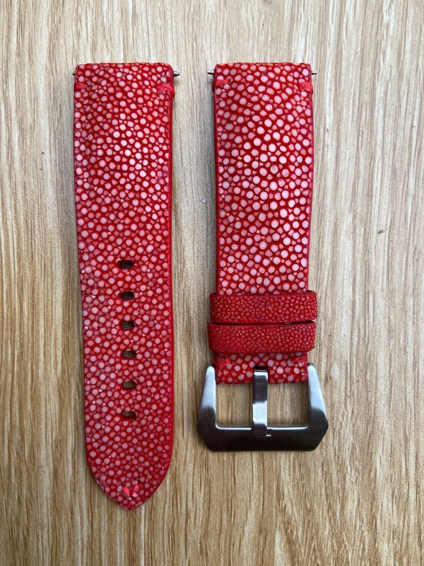 Red Stingray Watch Strap Band 10 12 14 16 17 18mm 19mm 20mm 21mm 22mm 24mm 26mm