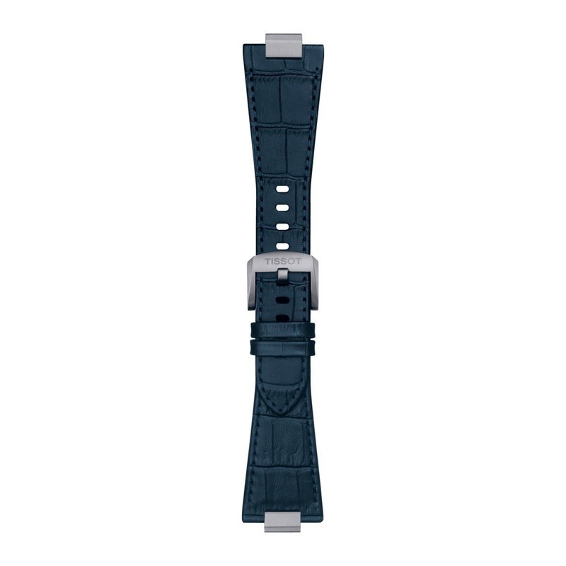Tissot PRX Original Replacement Dark Blue Leather Watch Band Strap T600047701
