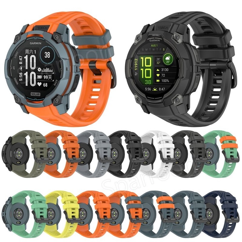 Sport Silicone Band Strap For Garmin Instinct 3 Solar instinct 3 Amoled 45/50mm gallery