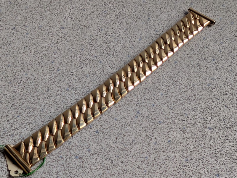 VINTAGE NOS 19MM 10K RG PLATE CLASSIQUE EXPANSION BAND/BRACELET