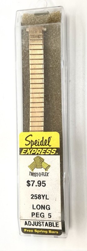 NEW NOS SPEIDEL USA WATCH BAND LADIES GOLD Expansion Twist-o-Flex 9-13mm Lugs