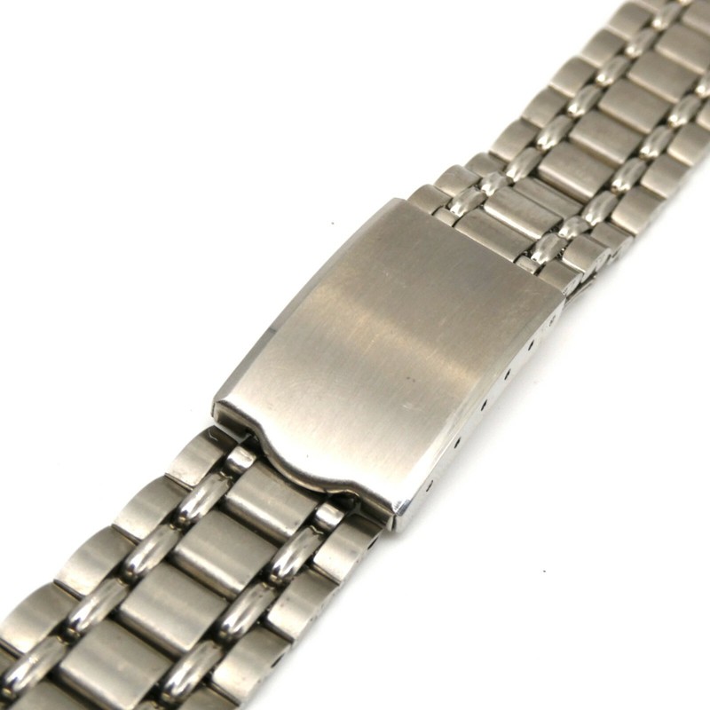 Vintage Speidel 17.3 mm stainless steel wristwatch bracelet with trifold clasp