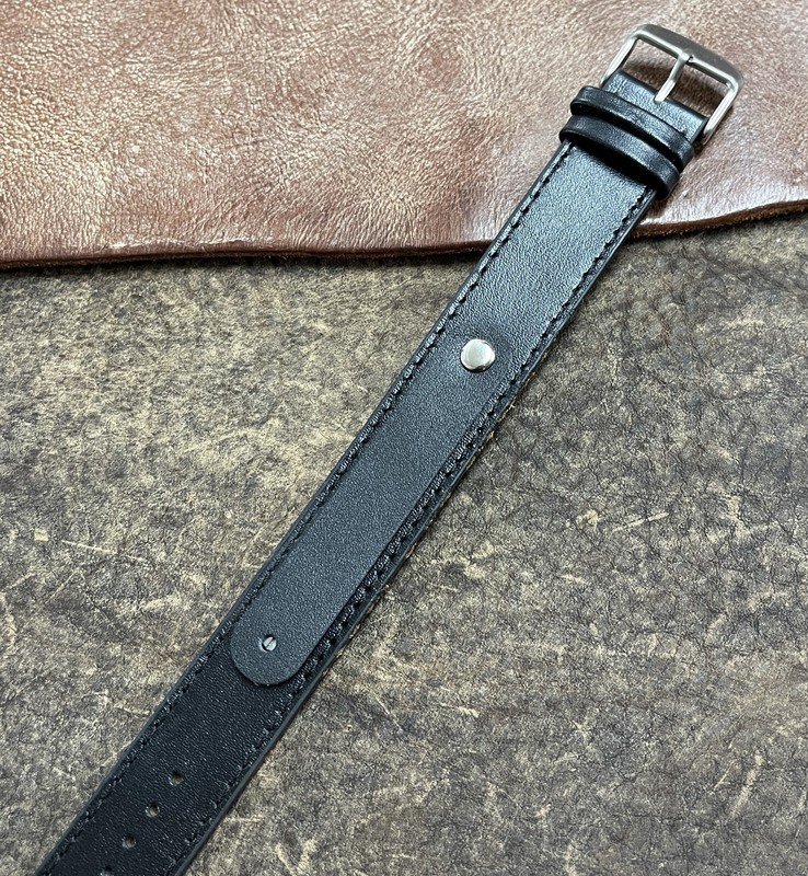 Size 8/10/12/14mm Ladies Vintage Wire Lug Watch Leather Wrist Strap Band #153