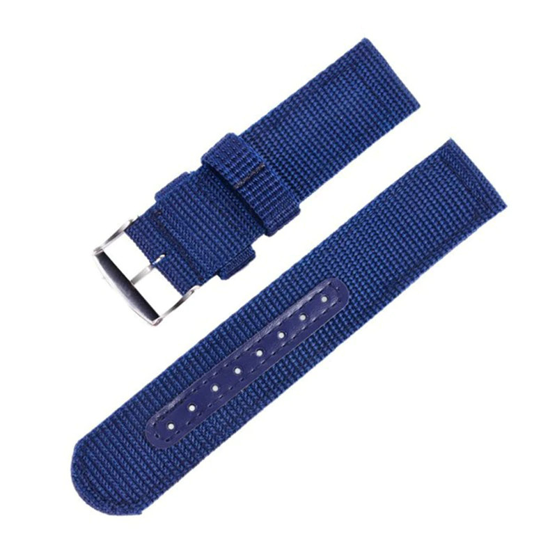 18mm 20mm 22mm 24mm Military Canvas Nylon Wrist Watch Band Strap Bracelet Sport gallery