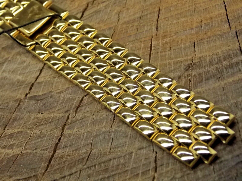 Seiko Butterfly Clasp Stainless Steel Brick Link Vintage Watch Band NOS Unused