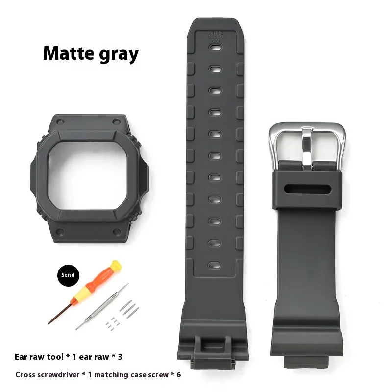 Replacement Case Strap for Casio G-SHOCK DW-5600 GW-M5610 G-5600 GWB-5600 Matte
