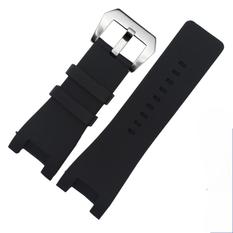 Soft Waterproof Silicone Watch Band Strap 32mm for Diesel DZ1216 DZ1273 DS4246