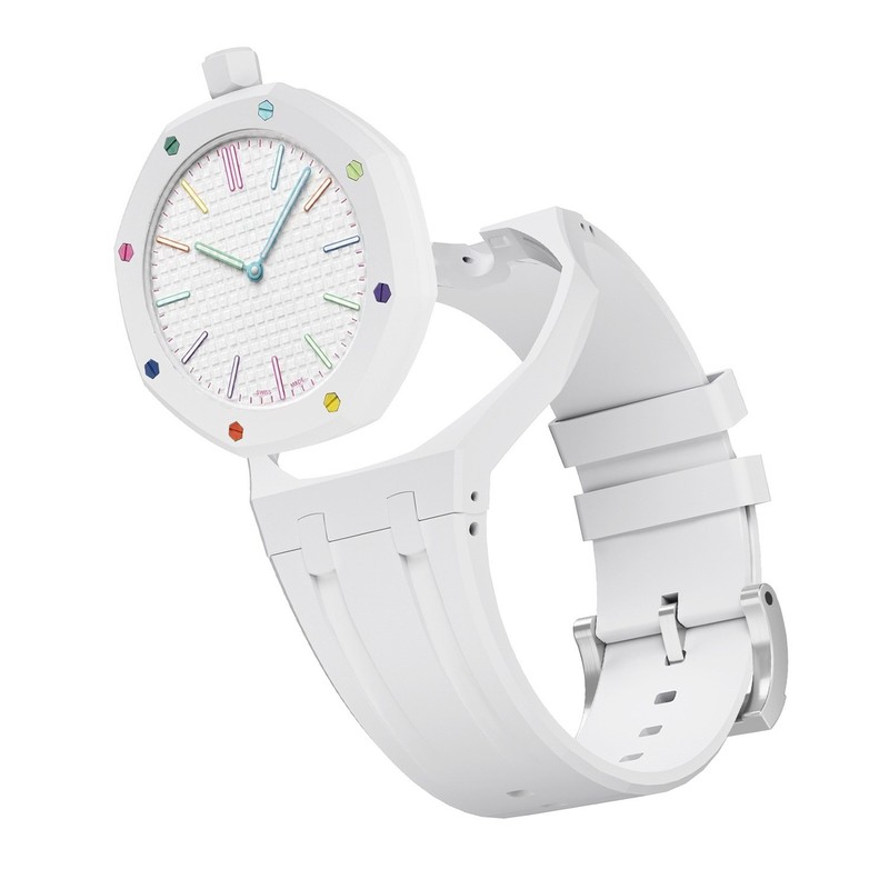 Bioceramic Case+Silicone Band Mod Kit For Swatch X AP Royal Pop Pocket Watch gallery