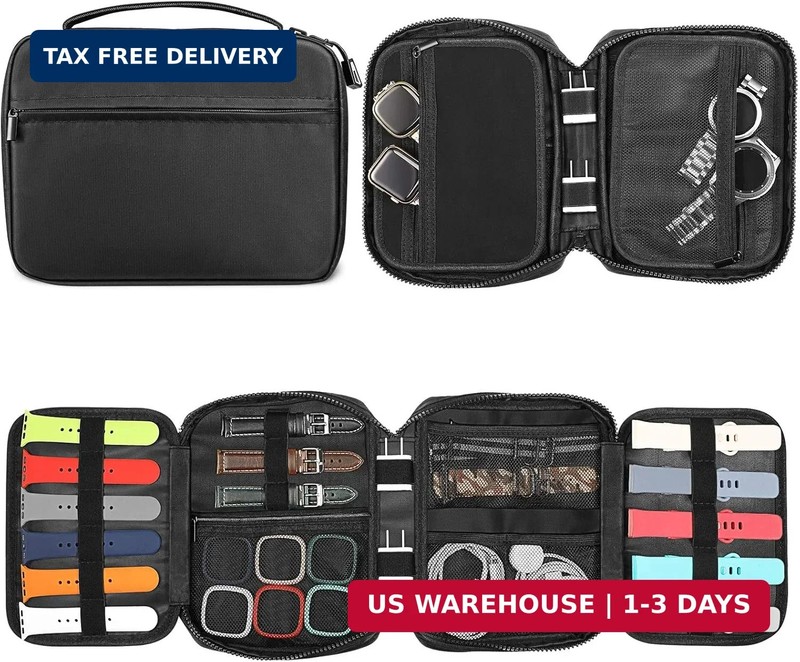Fintie Watch Band Storage Bag Organizer, Travel Replacement Wrist Straps Carryin
