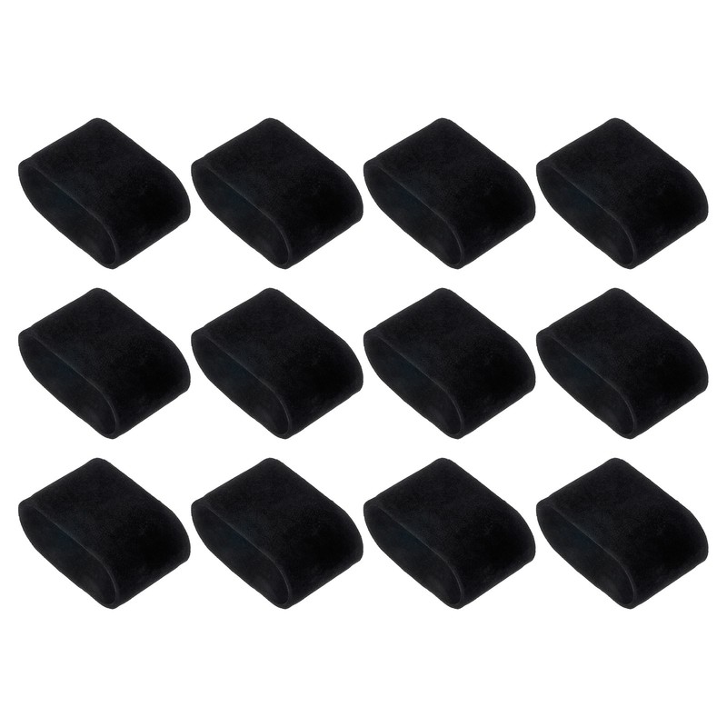 12Pcs Watch Display Pillow 2.8×1.7×1.2 Inch Flannelette Bracelet Pillows Black