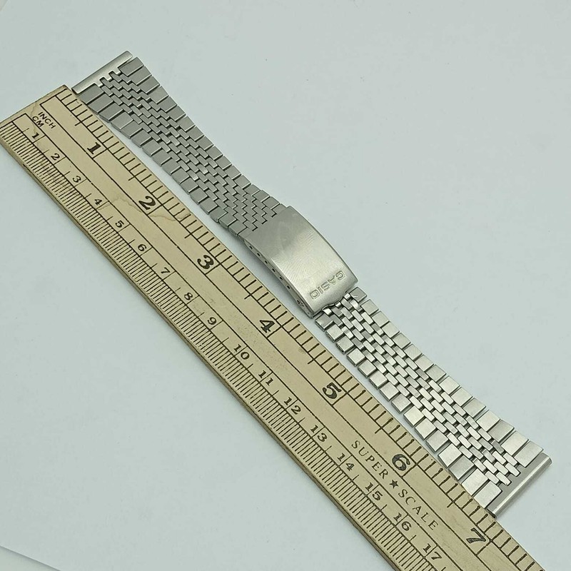 22 mm Casio 309 AG-340G Stainless Steel Vintage Men’s Watch B286N Bracelet