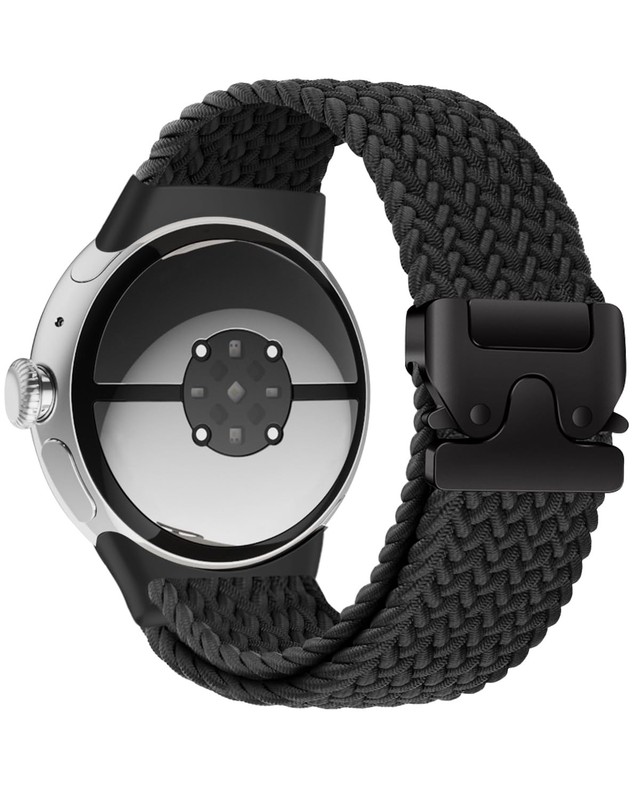 Braided Bands Compatible with Google Pixel Watch 4/3 45mm One Size, Black