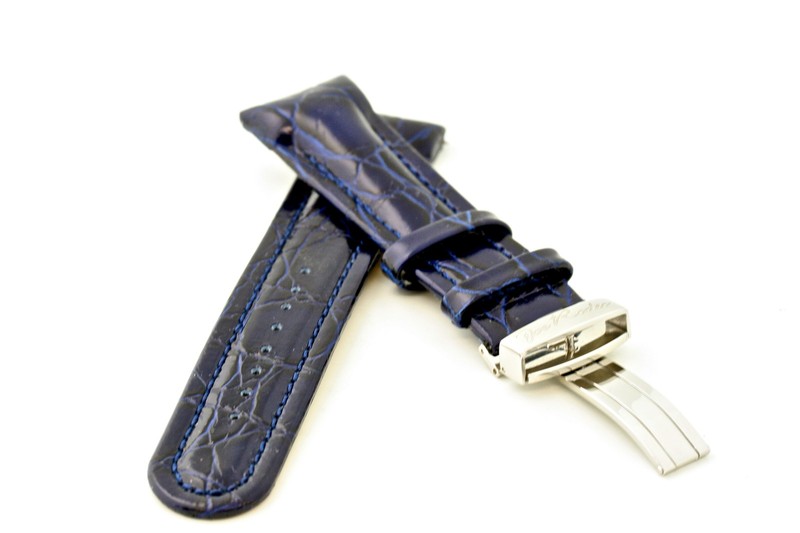 16mm 20mm 22mm 24mm BLUE LEATHER WATCH BAND JOE RODEO JOJO NEW JO JO