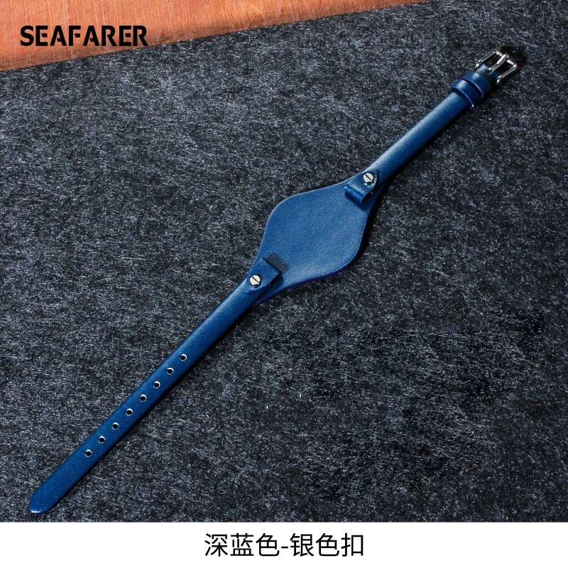 For Fossil ES2830 3565 Quality Genuine Leather Tray Watch Band Straps Womens 8mm
