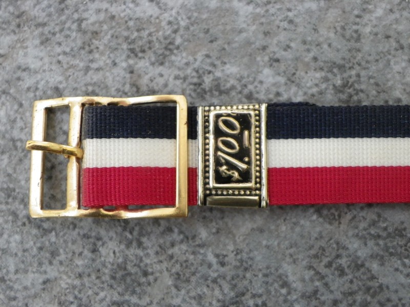 Vtg Red White Blue Cloth Watch Band-New Old Stock-16 mm Wide-Adjustable Length gallery