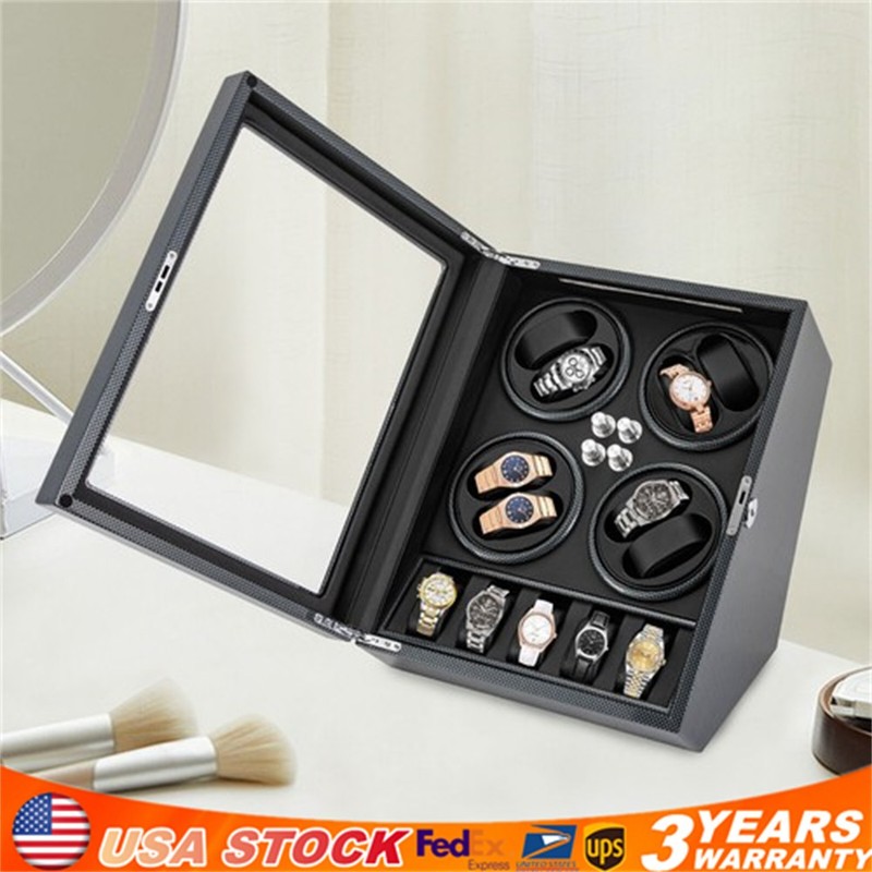 Automatic Rotation Watch Winder Box 10db 8+5 Watches Display Box Storage Case