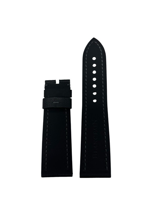 Blancpain Black Fabric & Leather Strap Authentic gallery