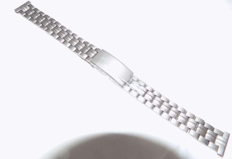 6 3/4" 172mm New Solid Titanium Womens Bracelet Trifold Clasp 14mm Watch Band gallery