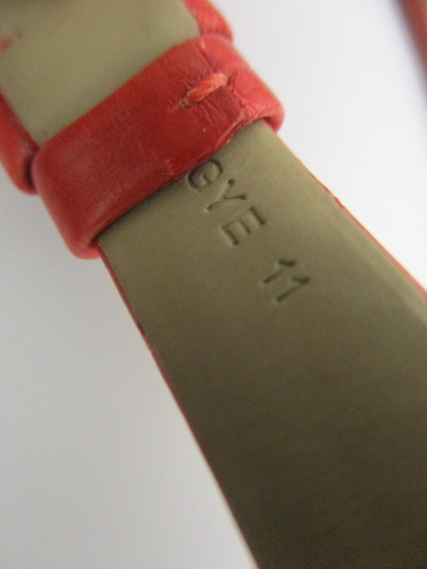 PIAGET Coral Pink 11mm Watch Straps w/both Quick-Release Pins. 105mm & 65mm Long gallery