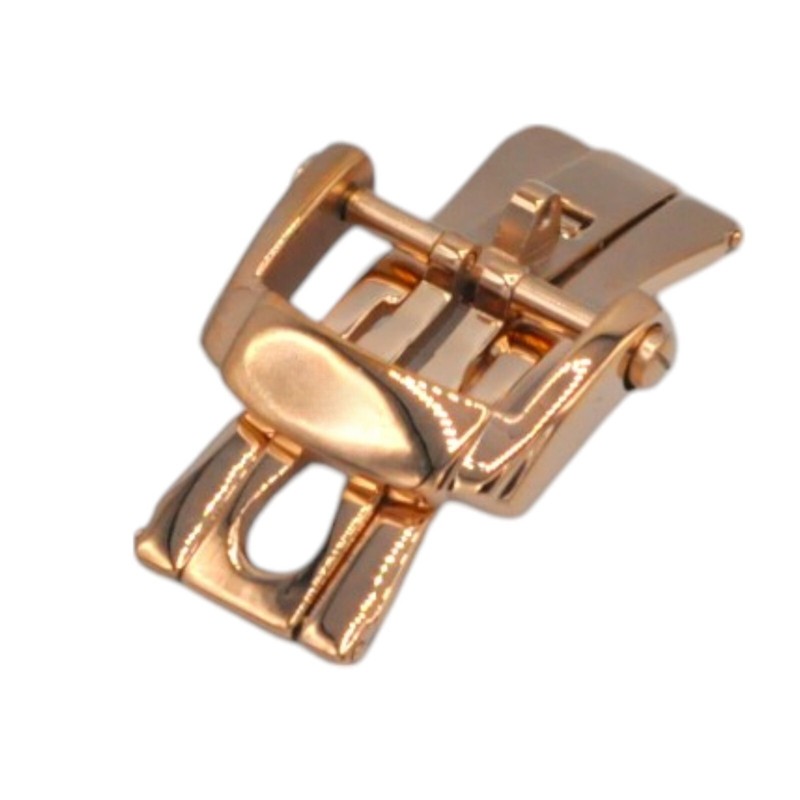 18mm Steel Rose Gold Color Deployant Watch Clasp For Patek Philippe Nautilus