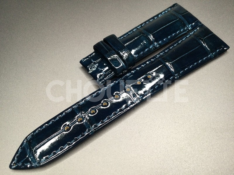 OEM Grand Seiko SBGW049 / 9S64-00J0 19mm Navy Crocodile Leather Band Strap JAPAN gallery