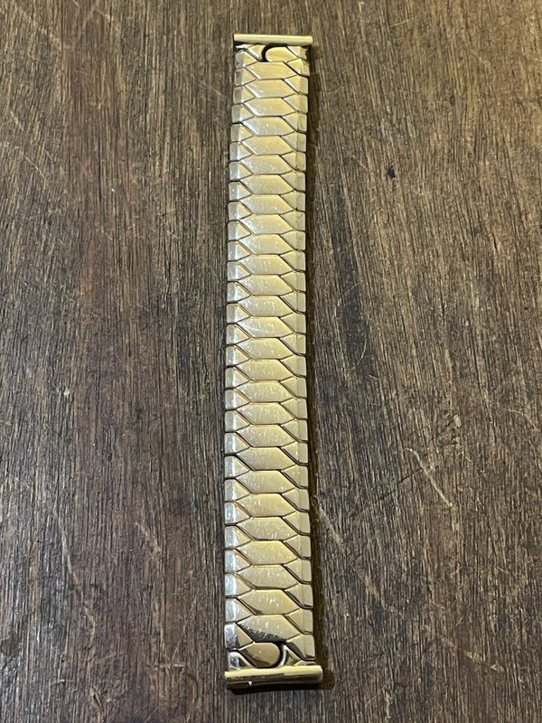 Vintage Excalibur ’50’ Rolled Gold Expanding Watch Strap Bracelet 18mm