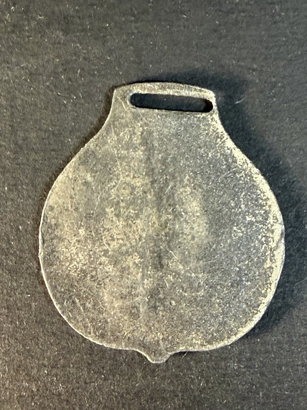 Vintage Watch Fob Of An Old Steamboat? Silver Tone Metal gallery